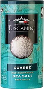 TuscaniniAnCeA16IX̃`[uAC^A V`AY Tuscanini, Coarse Mediterranean Sea Salt, 16oz Tube, From Sicily Italy