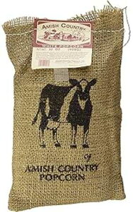Amish Country Popcorn 2 lbs Burlap Bag Medium White Popcorn Kernels Old Fashioned, Non-GMO and Gluten Free