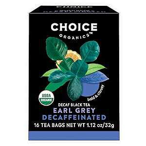 Choice Organics ? I[KjbN JtFCX A[ OC eB[ (6 pbN) ? I[KjbNg ? 96 eB[obO Choice Organics Organic Decaffeinated Earl Grey Tea (6 Pack) Organic Black Tea 96 Tea Bags