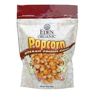 Eden I[KjbN CG[ |bvR[A20 IX pE` (12 pbN) Eden Organic Yellow Popcorn, 20-Ounce Pouches (Pack of 12)