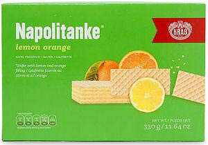 i|^P IWEGn[X 330g Kras Napolitanke Lemon and Orange Wafers 330g