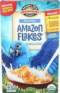 EnviroKidz Amazon ���C�g���[�t���X�g�t���[�N�V���A���A11.5�I���X EnviroKidz Amazon Lightly Frosted Flakes Cereal, 11.5 oz