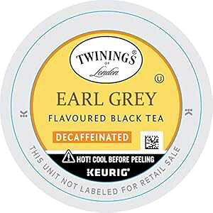 gCjO Iu h JtFCX A[ OC eB[ K Jbv L[Op 24  (2 pbN) Twinings of London Decaffeinated Earl Grey Tea K-Cups for Keurig, 24 Count (Pack of 2)