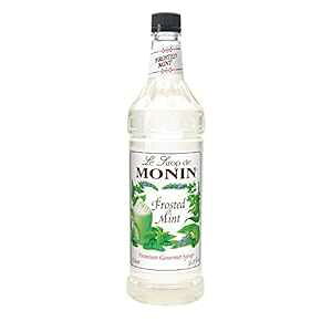 Monin - tXg~gVbvA_ȃXyA~g̐ARȕAX[W[A\[_AJNeAgɍœKA`qg݊AOet[ (1 bg) Monin - Frosted Mint Sy