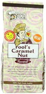 The Coffee Fool XgO hbv OChAFool's fJtF L ibcA12 IX The Coffee Fool Strong Drip Grind, Fool's Decaf Caramel Nut, 12 Ounce