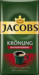 Jacobs Kronung Entkoffeiniert fJtF OEh R[q[ 500 O / 17.6 IX (1 pbN) Jacobs Kronung Entkoffeiniert Decaf Ground Coffee 500 Gram / 17.6 Ounce (Pack of 1)