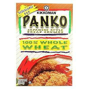 LbR[} aSp 8IX ĕ\pbP[W Kikkoman Japanese Style Whole Wheat Panko Bread Crumbs 8 ounce Resealable Package