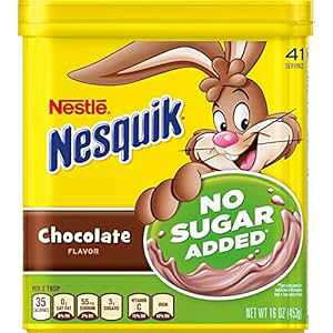 ネスレ ネスクイック 砂糖無添加チョコレートパウダー 16オンス (2個パック) Nestle Nesquik No Sugar Added Chocolate Powder 16 Ounce (Pack of 2)