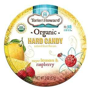 Torie and Howard �I�[�K�j�b�N �n�[�h �L�����f�B �������ƃ��Y�x���[�A2�I���X Torie & Howard Torie and Howard Organic Hard Candy Lemon and Raspberry, 2 Ounce