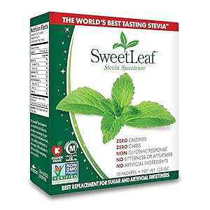 SweetLeaf Stevia Powder Packets - Zero Calorie Sweetener with Stevia Leaf Extract, No Artificial Sweetener Additive, Sugar Free, Keto Friendly, Non GMO, Gluten Free - 35 Packets (Pack of 6)