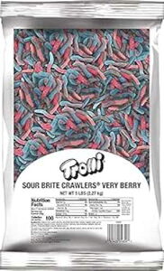 Trolli Sour Brite Crawlers x[ x[ O~ [A5 |h oN LfB obO Trolli Sour Brite Crawlers Very Berry Gummy Worms, 5 Lb Bulk Candy Bag