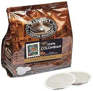 Baronet Coffee 100% コロンビア産コーヒーポッドバッグ、54 個 Baronet Coffee 100% Colombian Coffee Pods Bag, 54 Count