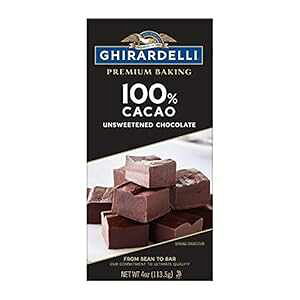 GHIRARDELLI v~A 100% JJI `R[g x[LO o[A4 IX o[ (12 {) Ghiradelli GHIRARDELLI Premium 100% Cacao Unsweetened Chocolate Baking Bar, 4 OZ Bar (12 Bars)