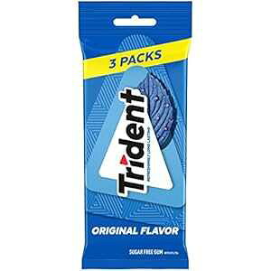 gCfg IWit[o[VK[t[K 143pbNiv42j Trident Original Flavor Sugar Free Gum, 3 Packs of 14 Pieces (42 Total Pieces)