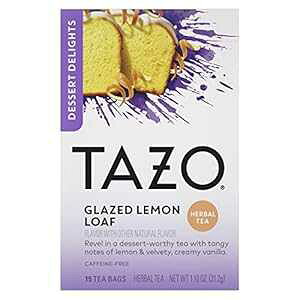 Tazo Dessert Delights g[t ƃJ[t[ 15  Tazo Dessert Delights Tea Glazed Lemon Loaf Sugar and Calorie Free 15 Count