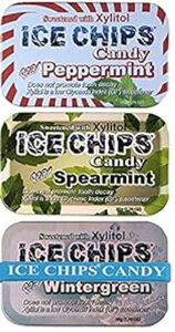 ICE CHIPS LVg[LfB 6  (~gpbN); YAOet[ - }Ɏ悤Ƀoh܂܂Ă܂ ICE CHIPS Xylitol Candy 6 Tins (Minty Pack); Low Carb, Gluten Free - includes BAND as s