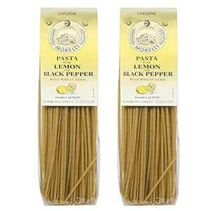  ybp[pX^  - C^AAOClpX^ - 8.8IX (2pbN) ANTICO PASTIFICIO MORELLI 1860 PASTA AL GERME DI Morelli Lemon Pepper Pasta with Wheat Germ - Linguine Pasta