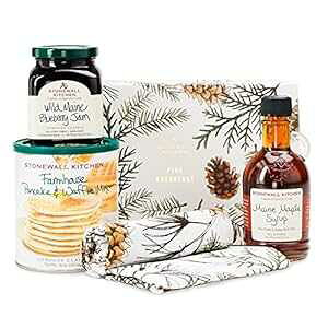 Stonewall Kitchen �p�C�� �u���b�N�t�@�X�g �M�t�g - 4 �s�[�X �M�t�g�Z�b�g Stonewall Kitchen Pine Breakfast Gift - 4 piece Gift Set