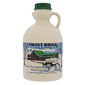 tXgbW [v t@[ I[KjbN [v VbvAO[h AA32 tʃIXA~fBA Ao[ b` Frost Ridge Maple Farm Organic Maple Syrup, Grade A, 32 fl oz, Medium Amber Rich