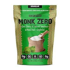 Monk Zero - Nt[cÖA񌌓APgWFjbNXFA[J[A1:1 ֕i (A40 IX) Smart138 Monk Zero - Monk Fruit Sweetener, Non-Glycemic, Keto Approved, Zero Calories, 1:1 Sugar Subs