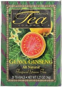 HAWAIIAN ISLANDS TEA COMPANY Guava Ginseng Green Tea 20 Tea bags