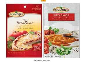 Mrs Wages sU\[X ʋl~bNXA5 IX (12 pbN)ApbP[W͈قȂꍇ܂ Mrs. Wages Mrs Wages Pizza Sauce Canning Mix, 5 Ounce (Pack of 12), Pack May Vary