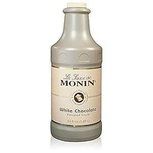 Monin - OzCg`R[g\[XAN[~[Ńo^[AfU[gAR[q[AXibNɍœKAOet[AGMO (64IX) Monin - Gourmet White Chocolate Sauce, Creamy and Buttery, Gre