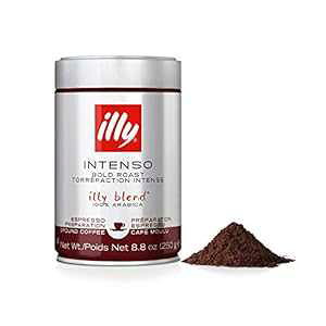 illy Intenso ҂GXvb\R[q[A_ȃ[XgAZłƂ킢A[RRA̍A100% ArJR[q[AۑsgpA8.8 IX (6 pbN) illy Intenso Ground E