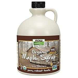 NOW FoodsAFI[KjbN[vVbvAO[hA̔ZFA`qg݊FAł肵A64IX NOW Foods, Certified Organic Maple Syrup, Grade A Dark Color, Certified Non-GMO, Pure, 