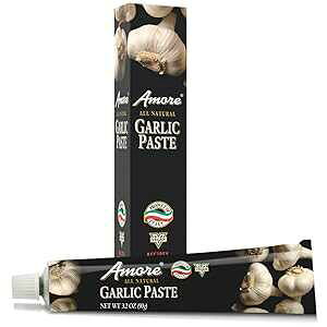 Amore Paste Garlic, 3.2-Ounce Tubes (Pack of 6)