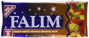 t@ VK[X v[K t[c~bNX 20pbN e100 Falim Sugarless Plain Gum, Fruit Mix Flavoured, 20 Pack, 100 Pieces Each