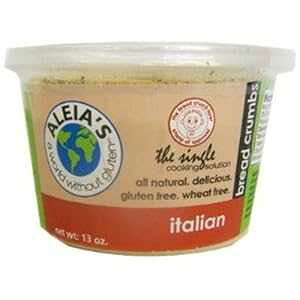 Aleia's Oet[t[Y pAC^AYAGFA13IX (4pbN) Aleia's Gluten Free Foods Bread Curmbs, Italian, Gf, 13-Ounce (Pack of 4)