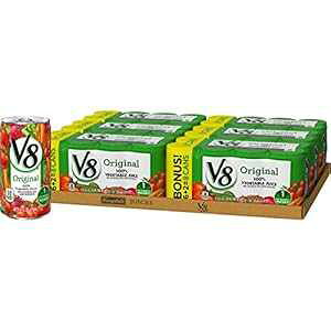 V8 IWi 100% ؃W[XA5.5 IX ʁi86pbNAv48j V8 Original 100% Vegetable Juice, 5.5 oz. Can (6 packs of 8, Total of 48)
