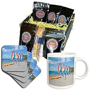 3dRose ZgVA R[q[ Mtg oXPbgA}` 3dRose St Lucia Coffee Gift Basket, Multi