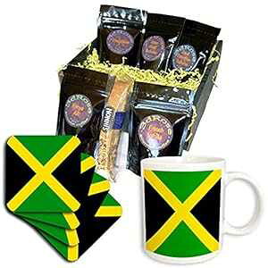 3dRose W}CJR[q[MtgoXPbgA}` 3dRose Jamaican Flag Coffee Gift Basket, Multi