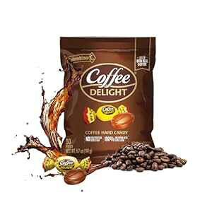 Colombina Coffee Delight Hard Candy - Pack of 50 Gluten Free Coffee-Flavored Candies Made w/Real Colombian Coffee (50 Count) - (6.7oz - 190g)