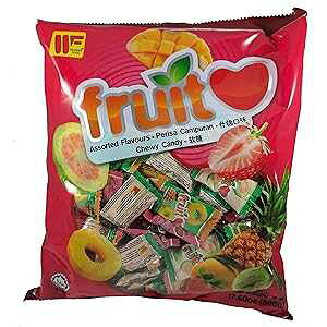 �����_�[�t�[�h - �t���[�c�t���[�o�[�l�ߍ��킹�`���[�X 17.6 �I���X�A500g Wonderfood Wonder Food - Assorted Fruit Flavour Chews 17.6 oz, 500g