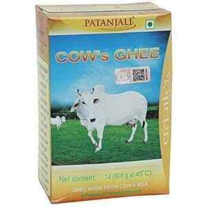 p^W JEY sA o^[ (fW M[)A1 bg Patanjali Cow's Pure Butter (Desi Ghee), 1 Ltr