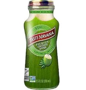Taste Nirvana ARRibcEH[^[Av~ARRibcEH[^[A9.5IXKX{g (12pbN) Taste Nirvana Real Coconut Water, Premium Coconut Water, 9.5 Ounce Glass Bottles (Pack of 12)