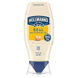 Hellmann's A}l[Y XNC[Y{g 100% TCNvX`bNAU炩ȂLbvAP[Wt[gpAOet[A11.5 IXA12 pbN Hellmann's Real Mayonnaise Sque