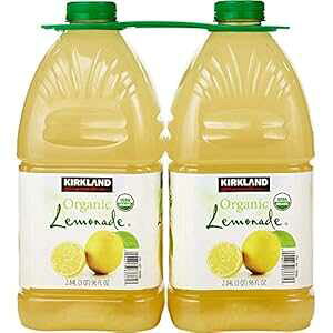 J[Nh VOl`[ I[KjbN l[h - 2  (192 tʃIX) FCV Kirkland Signature Organic Lemonade - 2 Count (192 fl oz.)