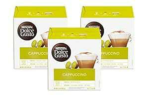 Dolce Gusto Nescafe Coffee Pods, Cappuccino, 16 capsules (Pack of 3)