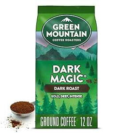 12 Ounce (Pack of 1), Green Mountain Coffee Roasters, Dark Magic, Ground Coffee, Dark Roast, Bagged 12oz.