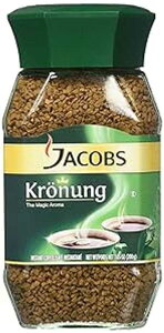 Jacobs Kronung �C���X�^���g �R�[�q�[ 200 �O���� / 7.05 �I���X (6 �p�b�N) Jacob's Coffee Jacobs Kronung Instant Coffee 200 Gram / 7.05 Ounce (Pack of 6)