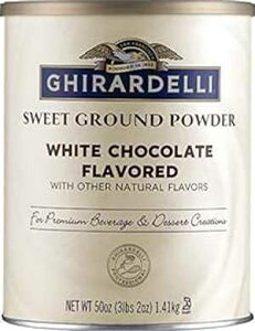 Mf XEB[g OEh zCg `R[g t[o[ pE_[A3.12 |h Ghiradelli Ghirardelli Sweet Ground White Chocolate Flavor Powder, 3.12 lbs.