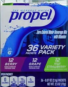 Propel [J[h{~bNX (36 pPbg) 3 ނ̃t[o[ (x[AO[vALEC Xgx[) Propel Zero Calorie Nutrient Water Beverage Mix (36 packets) 3 different flavors (berry, grape & kiw
