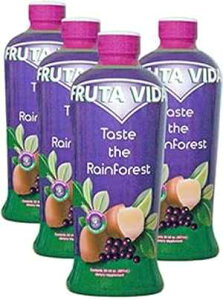 4-30 Oz Bottles - Fruta Vida (Acai,Yerba Mate, Cupuacu) Juice by Pro Image International