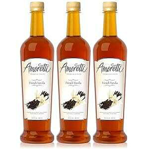 AbeB v~At`ojVbv 750ml 3{pbN Amoretti Premium French Vanilla Syrup 750ml 3 Pack