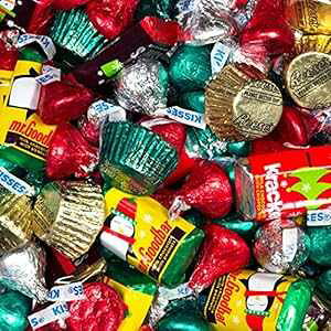 300 NX}X LfB n[V[ zf[ ~bNX (5|h - 300) - ~j`AALXAs[ibco^[Jbv WH Candy 300pcs Christmas Candy Hershey Holiday Mix (5lbs - Approx. 300 pcs) - Miniatures,