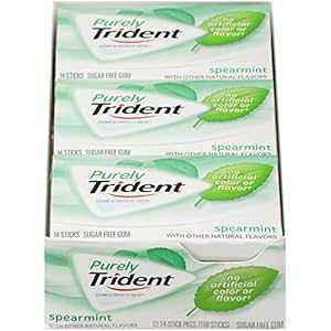 gCfg sA[ XyA~g VK[t[ KA14  12 pbN (v 168 ) Trident Purely Spearmint Sugar Free Gum, 12 Packs of 14 Pieces (168 Total Pieces)
